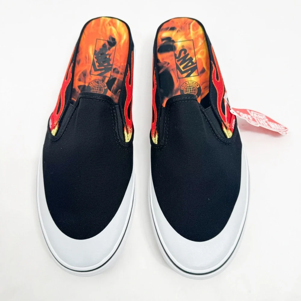 Vans x A$AP Worldwide Classic Slip-On Mules Black Flame - Picture 11 of 16